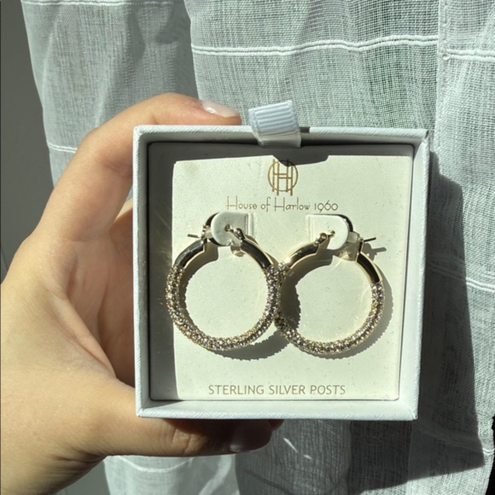 House of Harlow 1960 Gold Hoop Earrings